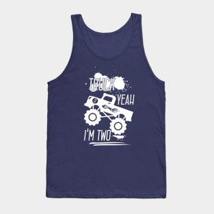 Truck Yeah Im Two, Monster Truck Birthday Gifts Tank Top